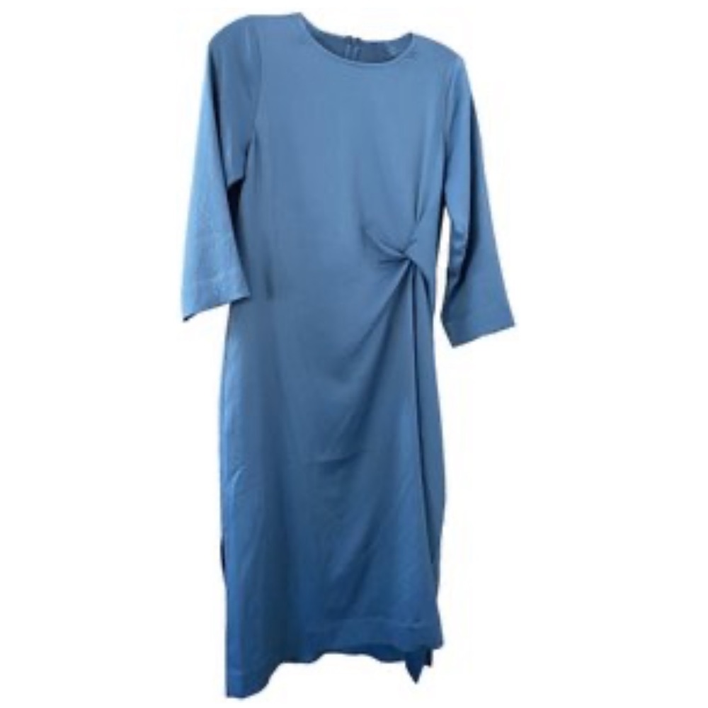 NWT Lauren Dress in Captain Blue Hatch 0